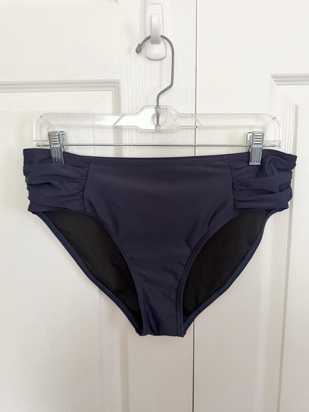 5 for $25! Women's Navy High-Waist Swim Bottoms